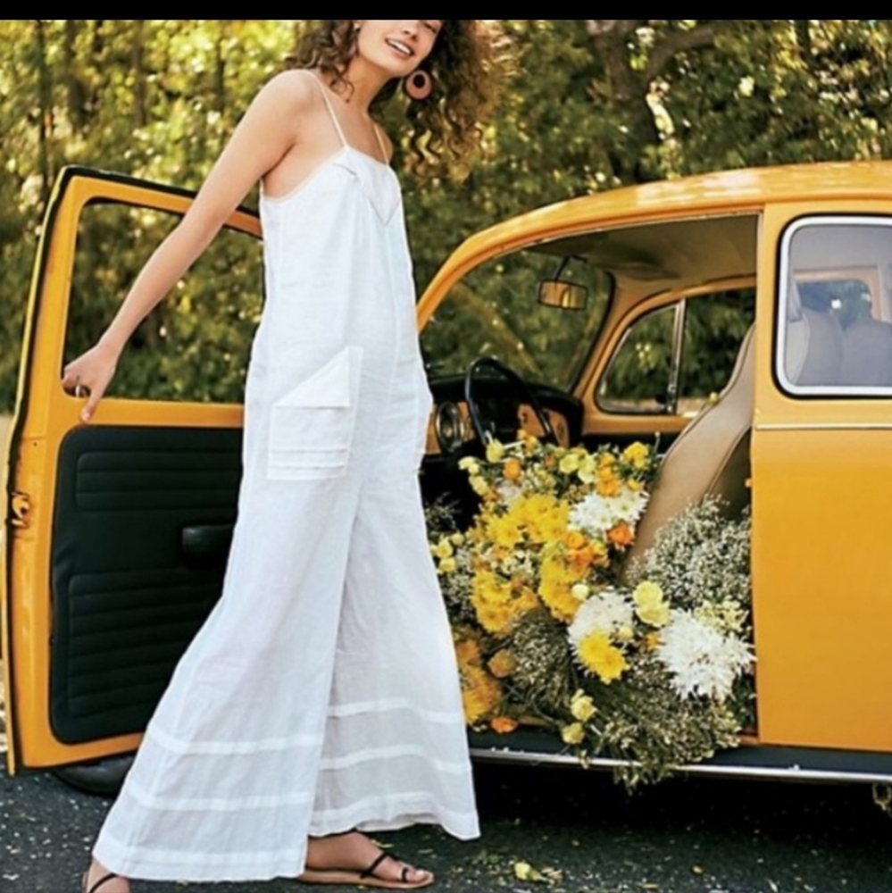 Free People Intimately Kristals Overalls Jumpsuit